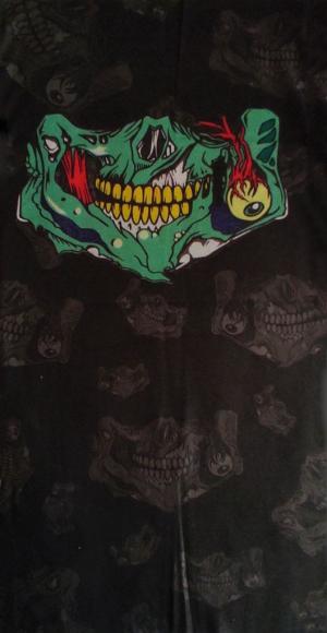 Product Image - GHOST | Skull Buff - Green Terror Skull Print