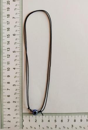 Product Image - nazar | Single Evil Eye Bead on single black string - discreet necklace