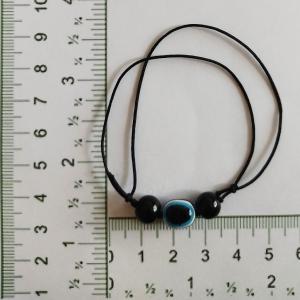 Product Image - nazar | Three Bead Evil Eye, Single String Discreet Bracelet
